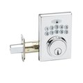 Copper Creek Fashion Single Cylinder Keypad Electronic Deadbolt, Polished Stainless DBF3410PS